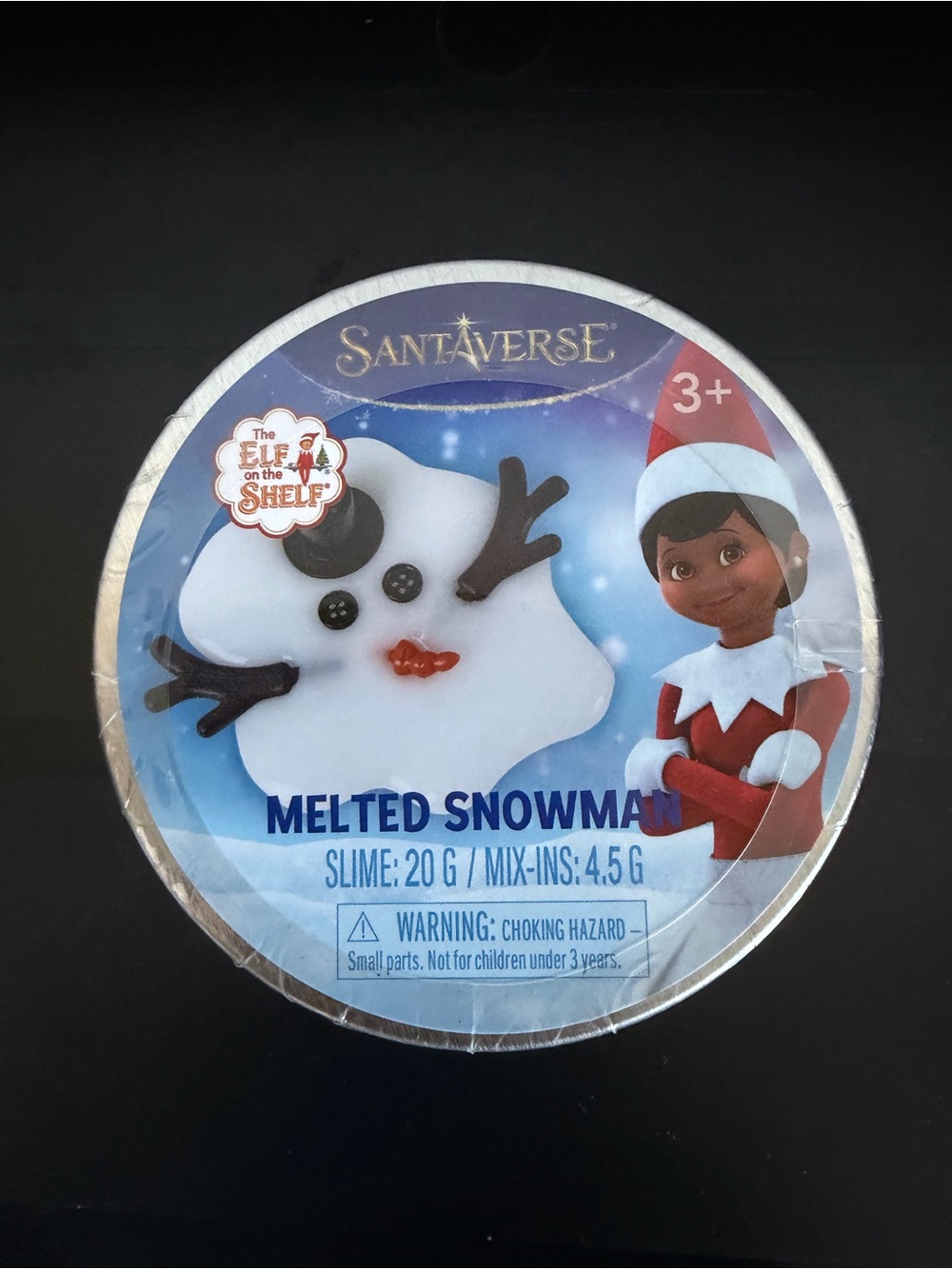 SantaVerse Elf on Shelf Melted Snowman Slime for Kids - White